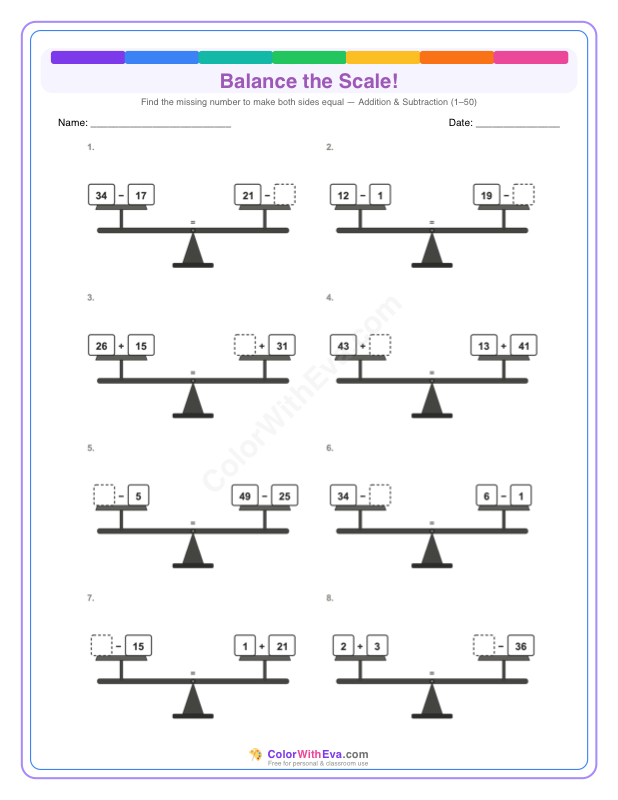 Balance the Scale: Level 3 (Set 1) thumbnail