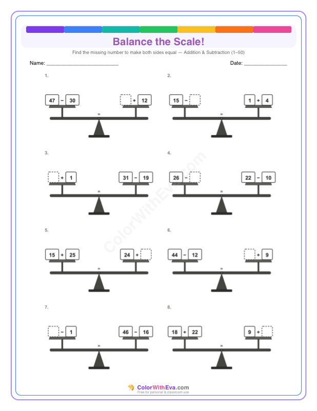 Balance the Scale: Level 3 (Set 2) thumbnail