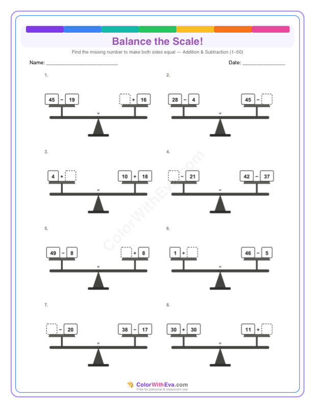 Balance the Scale: Level 3 (Set 3) thumbnail