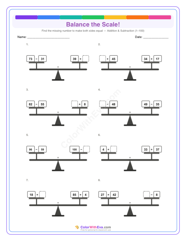 Balance the Scale: Level 4 (Set 2) thumbnail