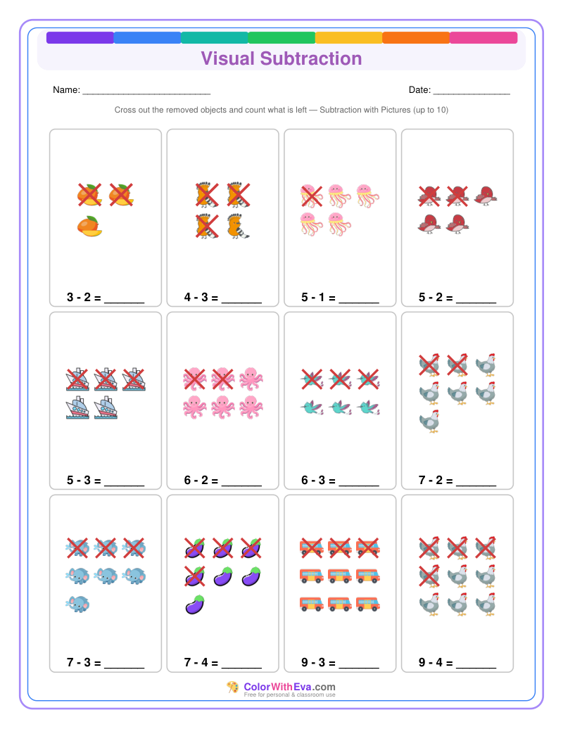 Visual Subtraction: Level 1 (Set 2) thumbnail