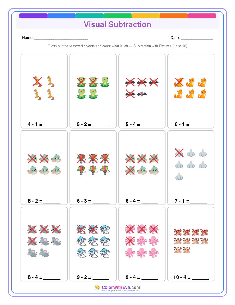 Visual Subtraction: Level 1 (Set 3) thumbnail