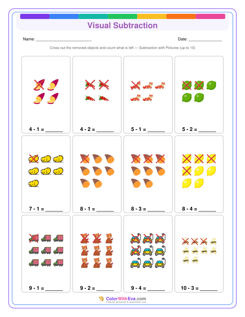 Visual Subtraction: Level 1 (Set 4) thumbnail