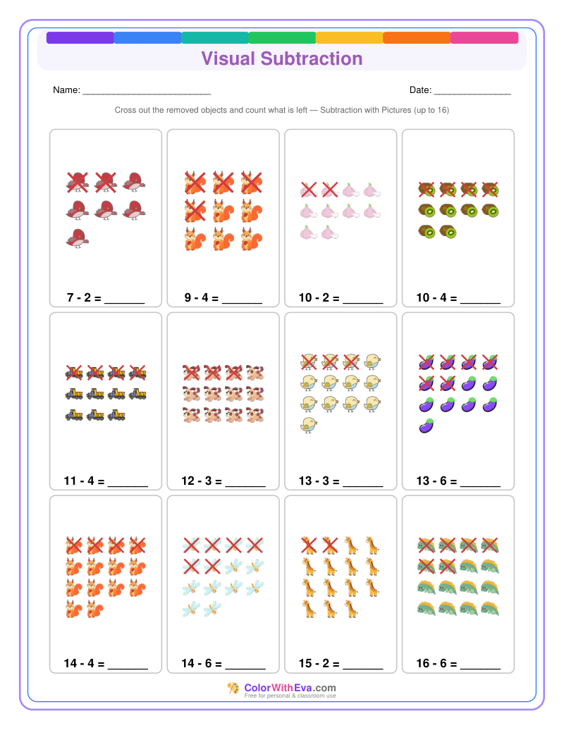 Visual Subtraction: Level 2 (Set 1) thumbnail