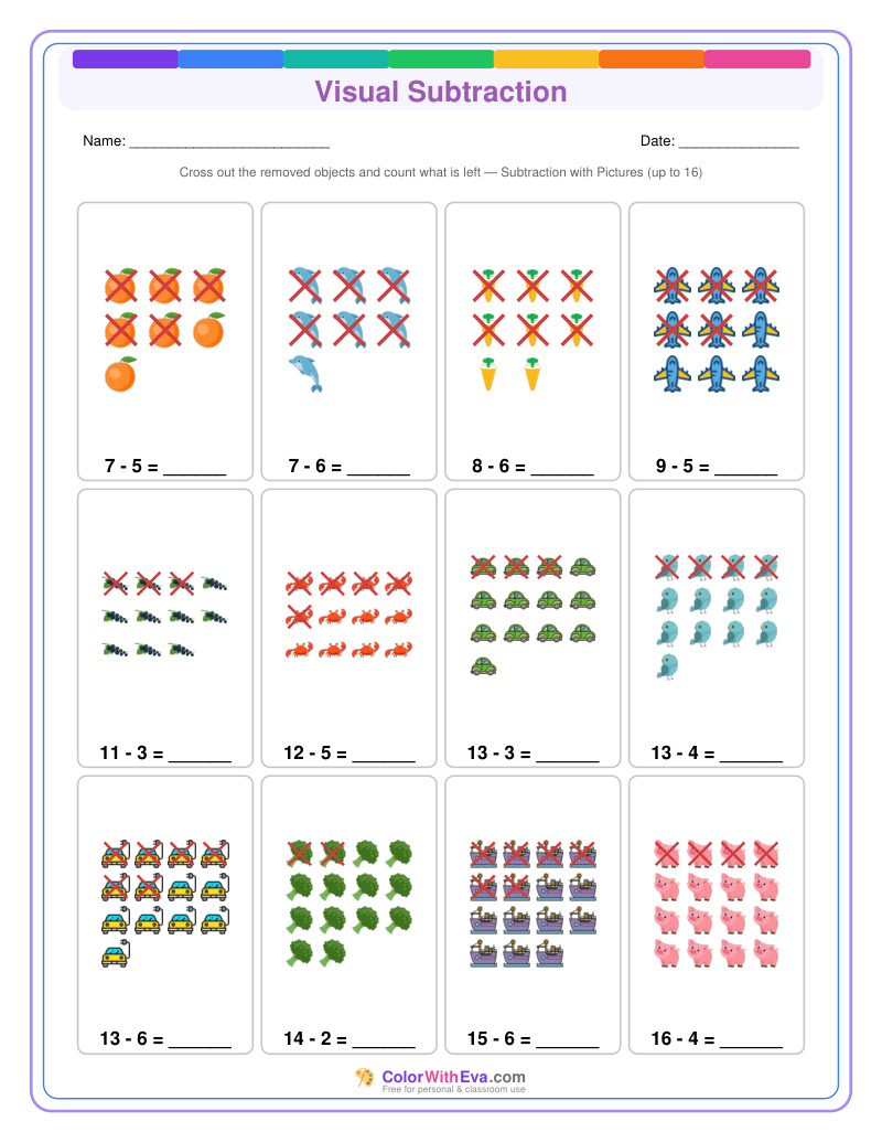Visual Subtraction: Level 2 (Set 2) thumbnail