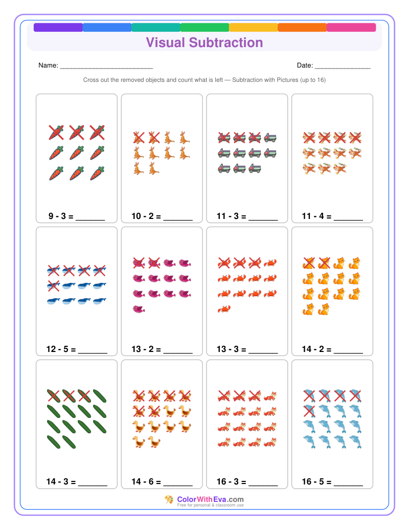 Visual Subtraction: Level 2 (Set 4) thumbnail