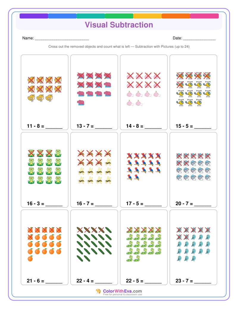 Visual Subtraction: Level 3 (Set 2) thumbnail