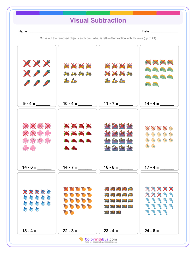Visual Subtraction: Level 3 (Set 3) thumbnail