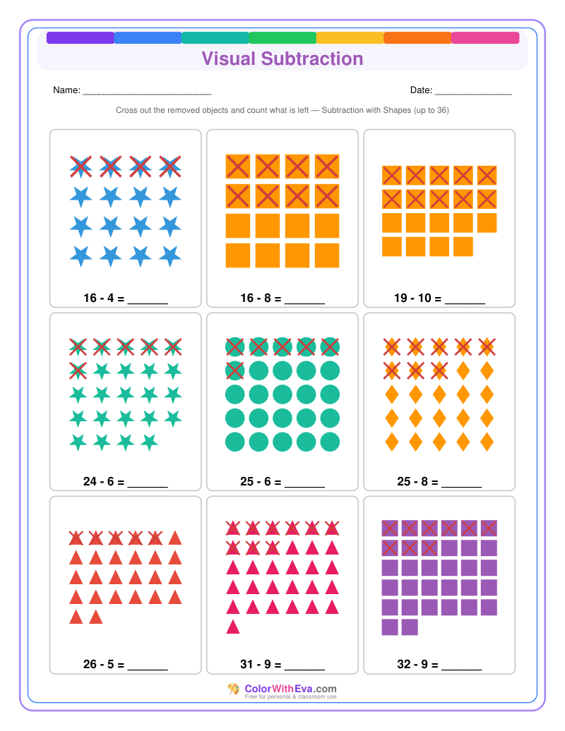 Visual Subtraction: Level 4 (Set 2) thumbnail