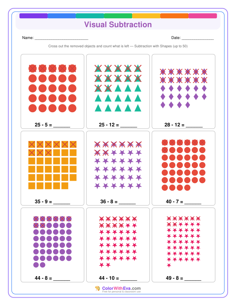 Visual Subtraction: Level 5 (Set 1) thumbnail