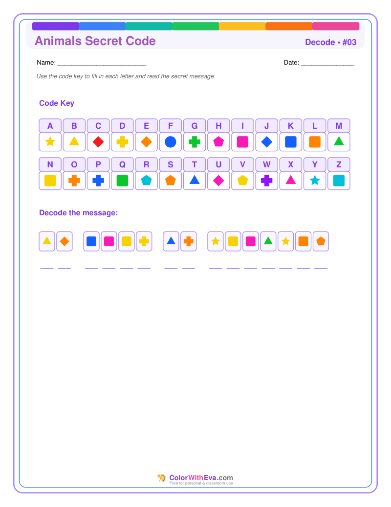 Secret Code Puzzle #03 preview