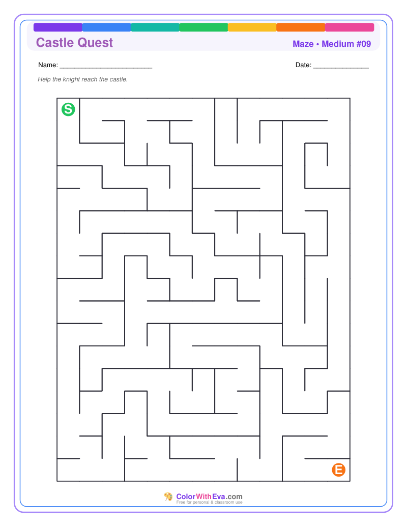 Castle Quest Maze – Medium #09 preview