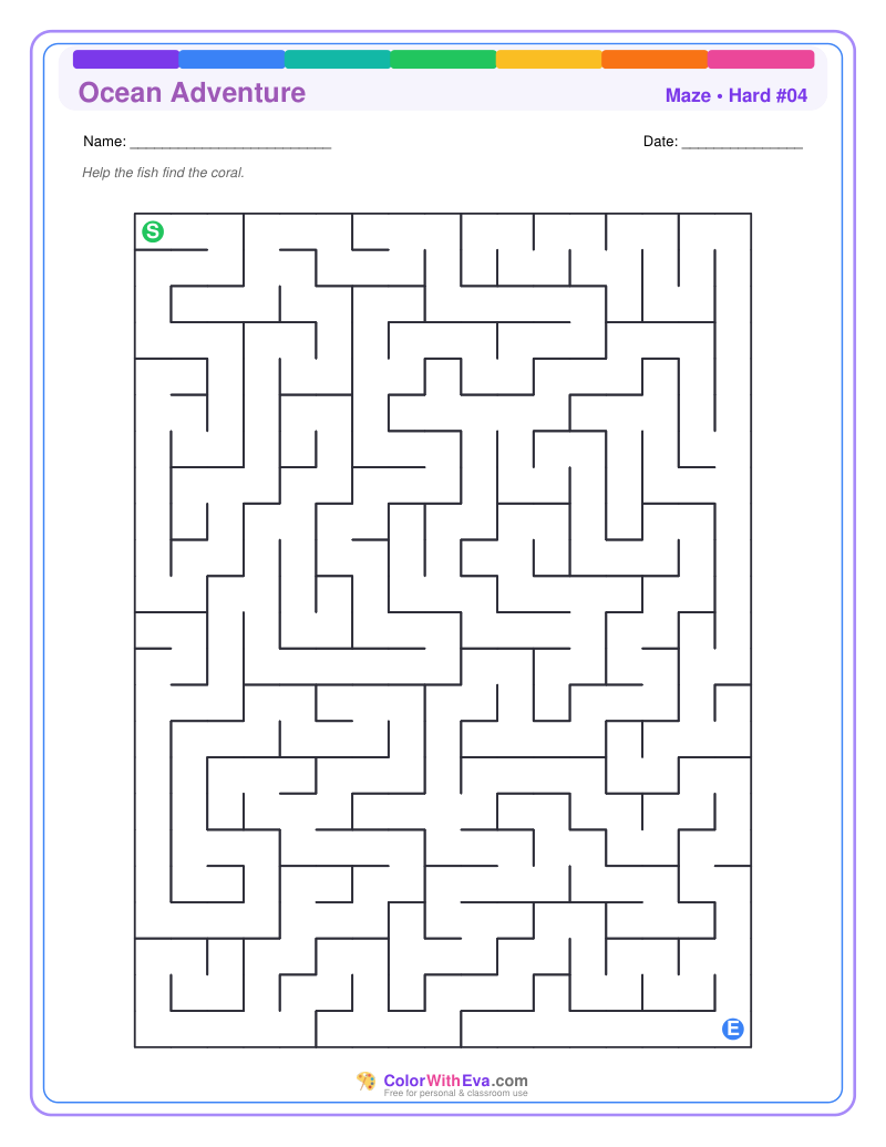 Ocean Adventure Maze – Hard #04 preview