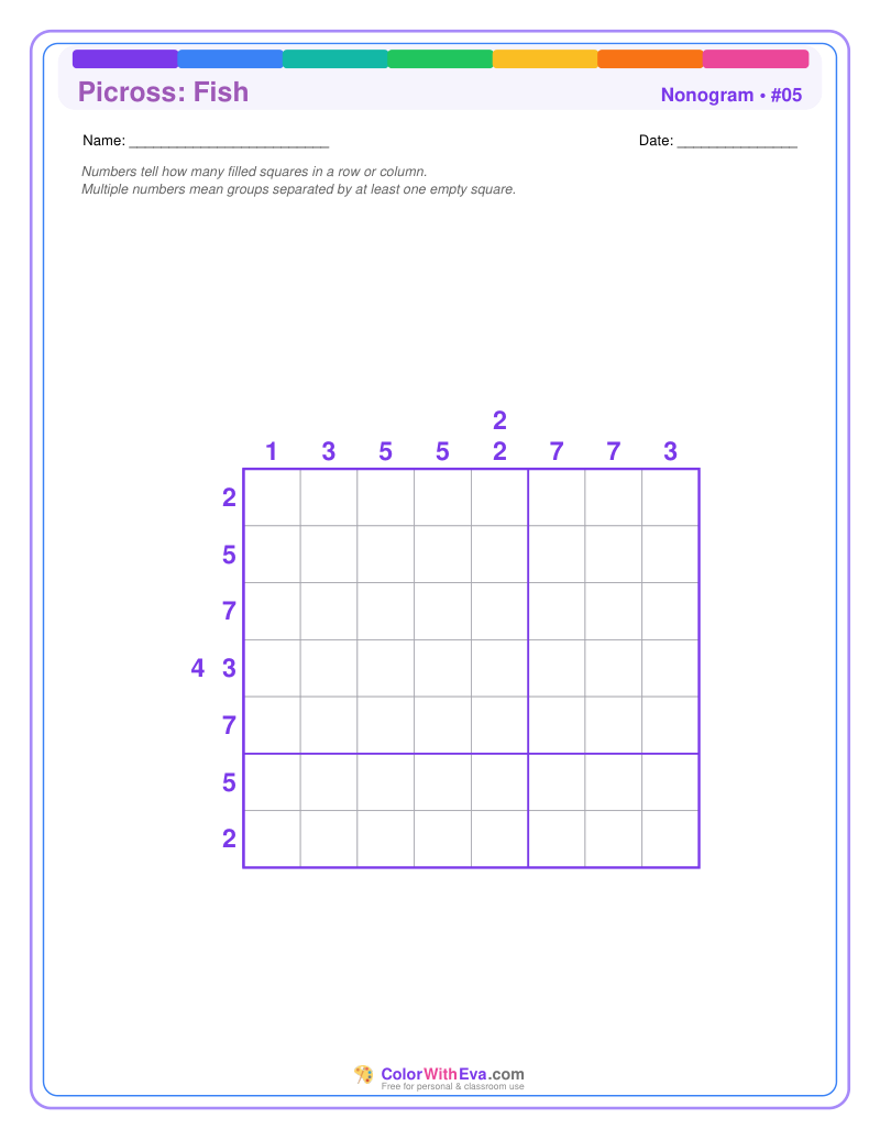 Nonogram: Fish #05 preview