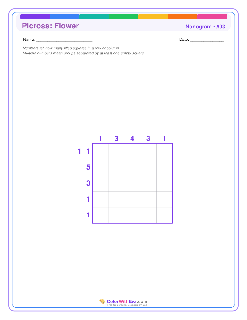 Nonogram: Flower #03 preview