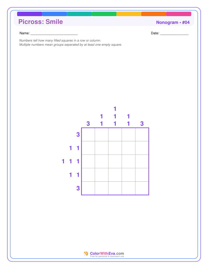 Nonogram: Smile #04 preview