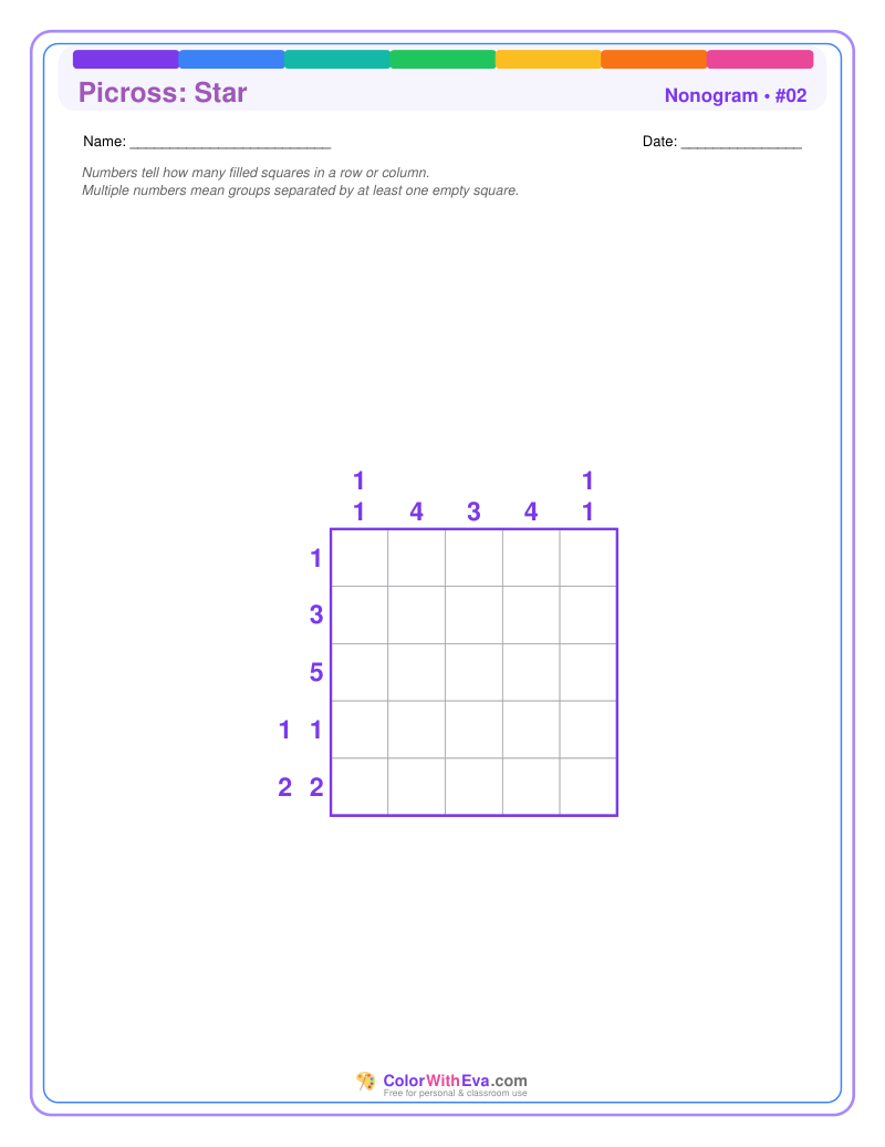 Nonogram: Star #02 preview