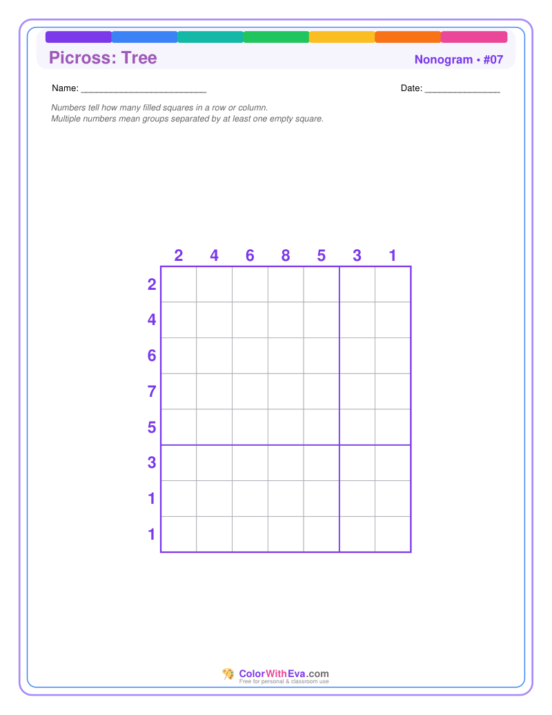 Nonogram: Tree #07 preview