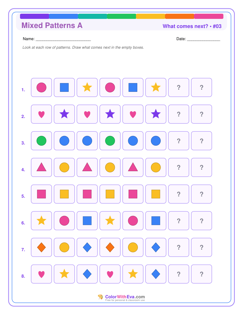 Pattern Completion: Mixed Patterns A #03 preview
