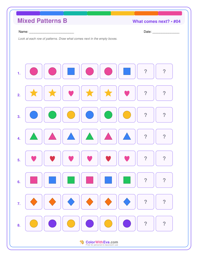 Pattern Completion: Mixed Patterns B #04 preview