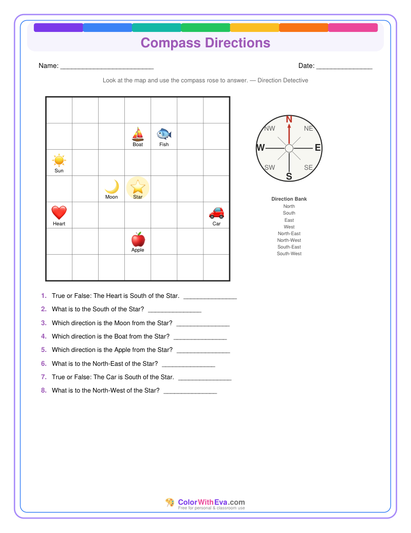 Compass Directions: Level 3 (Set 2) thumbnail