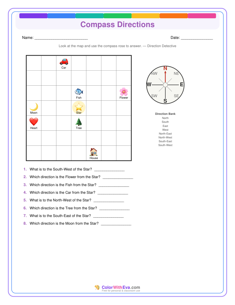 Compass Directions: Level 3 (Set 3) thumbnail