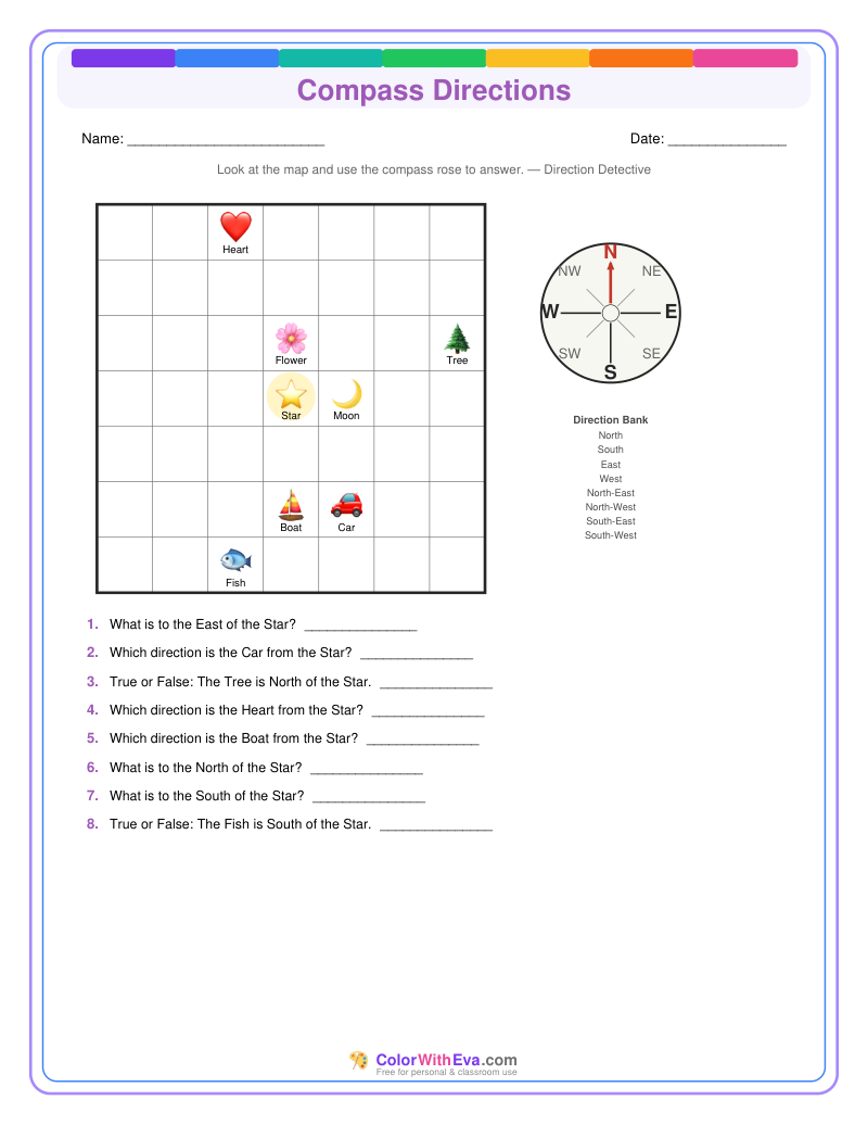 Compass Directions: Level 3 (Set 4) thumbnail