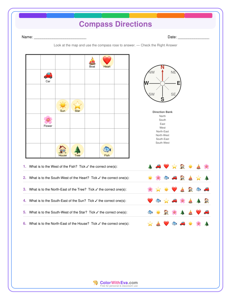 Compass Directions: Level 5 (Set 2) preview
