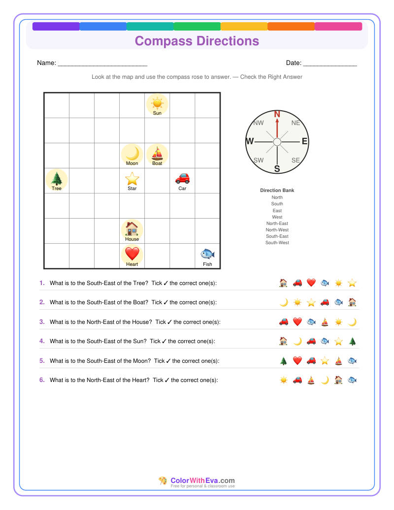 Compass Directions: Level 5 (Set 4) preview