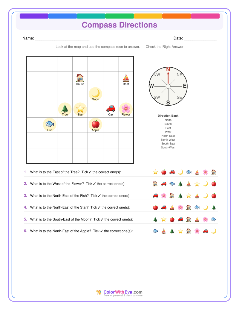 Compass Directions: Level 5 (Set 5) preview
