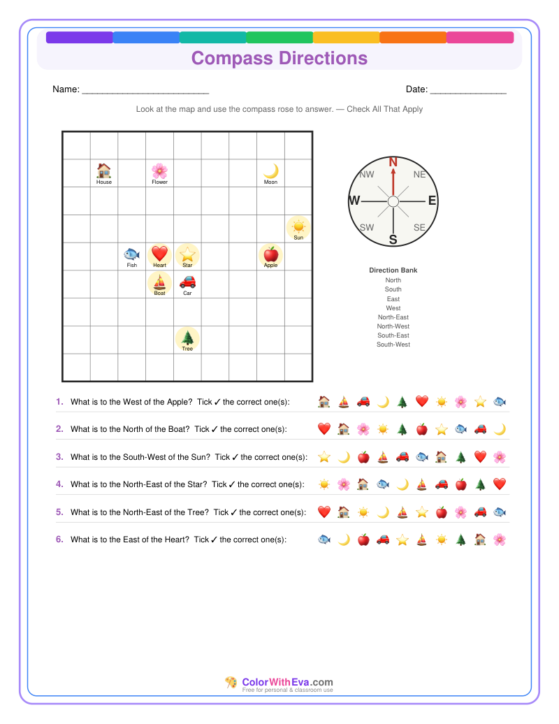 Compass Directions: Level 6 (Set 5) preview