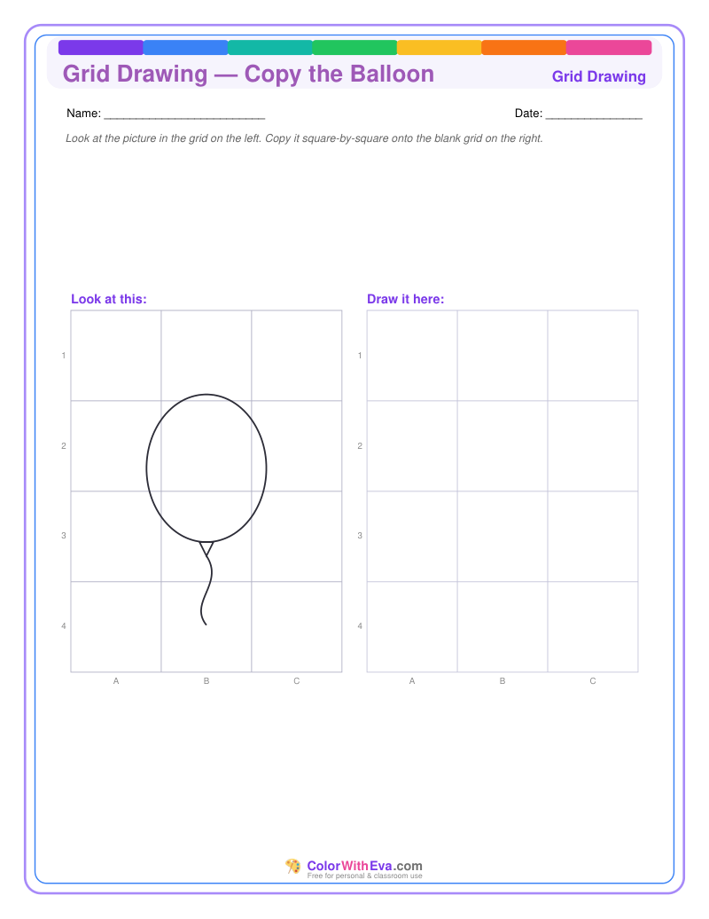 Grid Drawing — Copy the Balloon preview