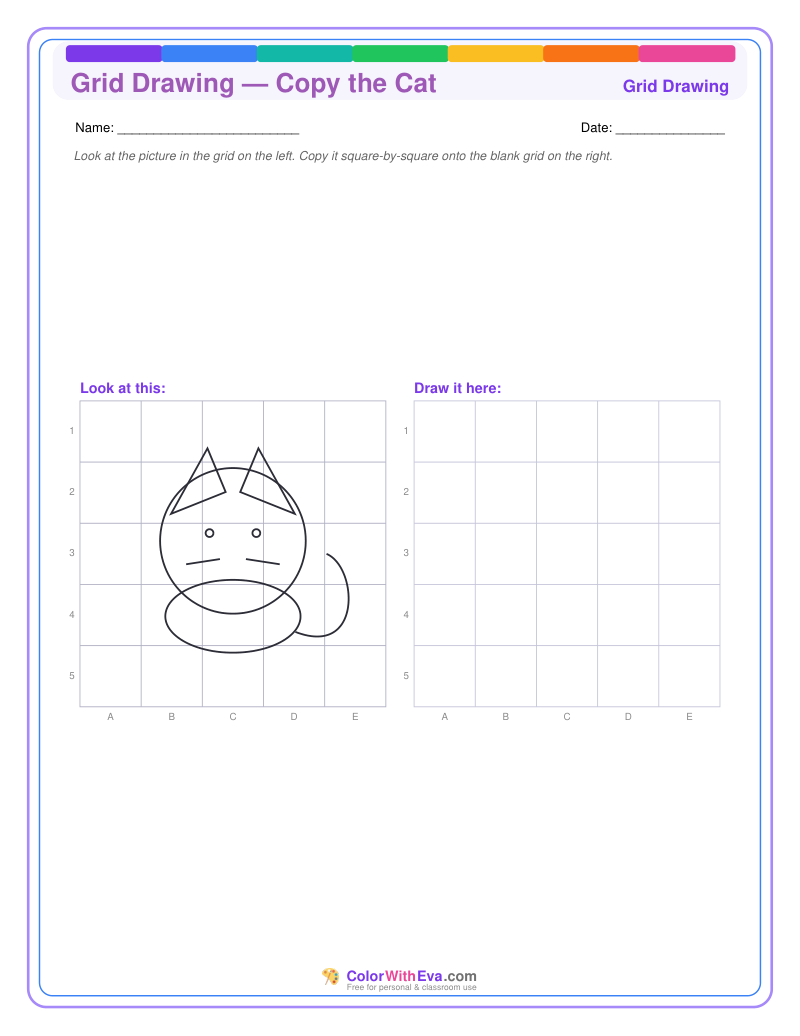Grid Drawing — Copy the Cat preview