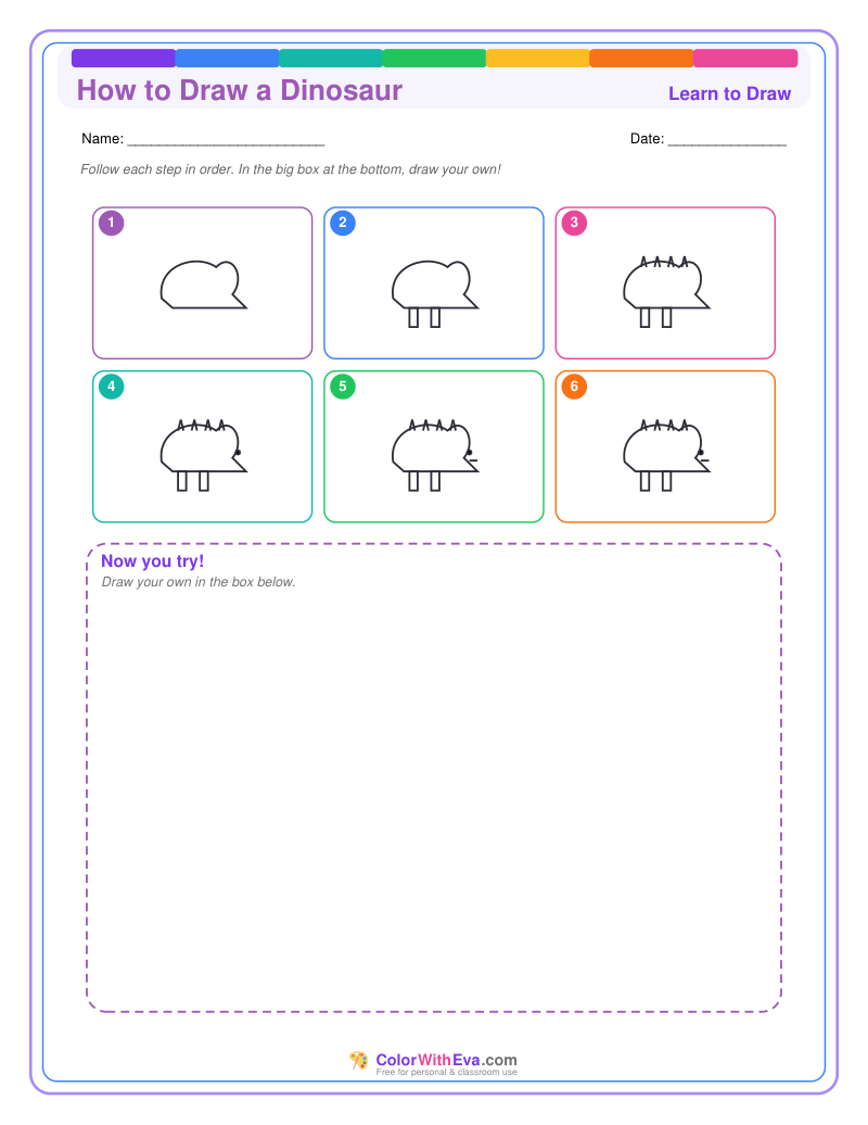 How to Draw a Dinosaur preview