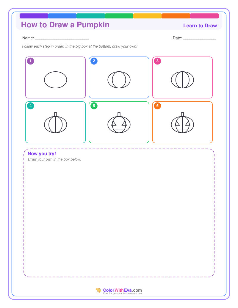 How to Draw a Pumpkin preview