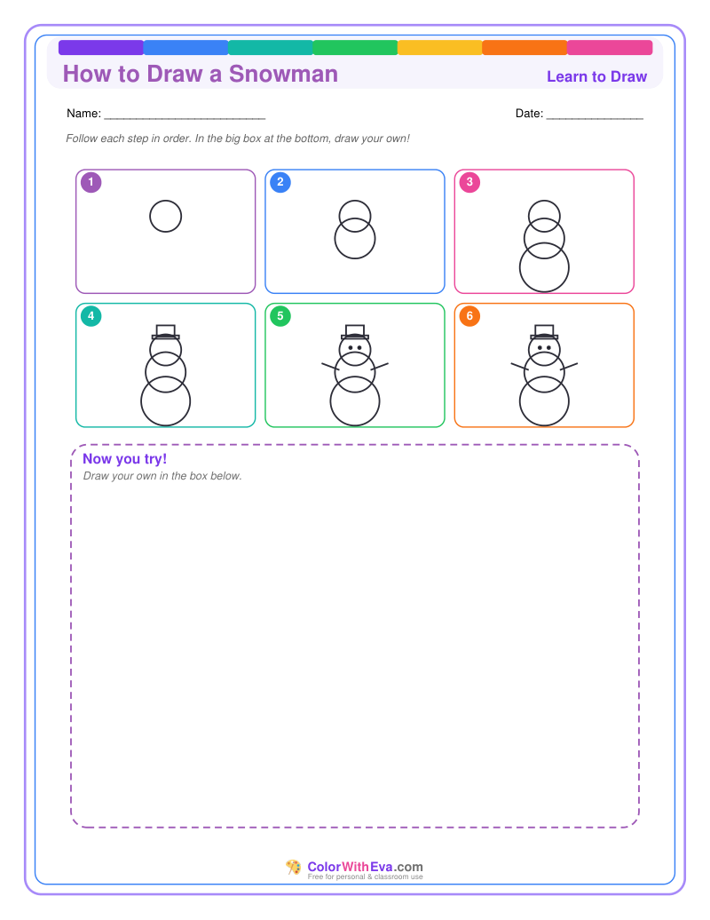 How to Draw a Snowman preview