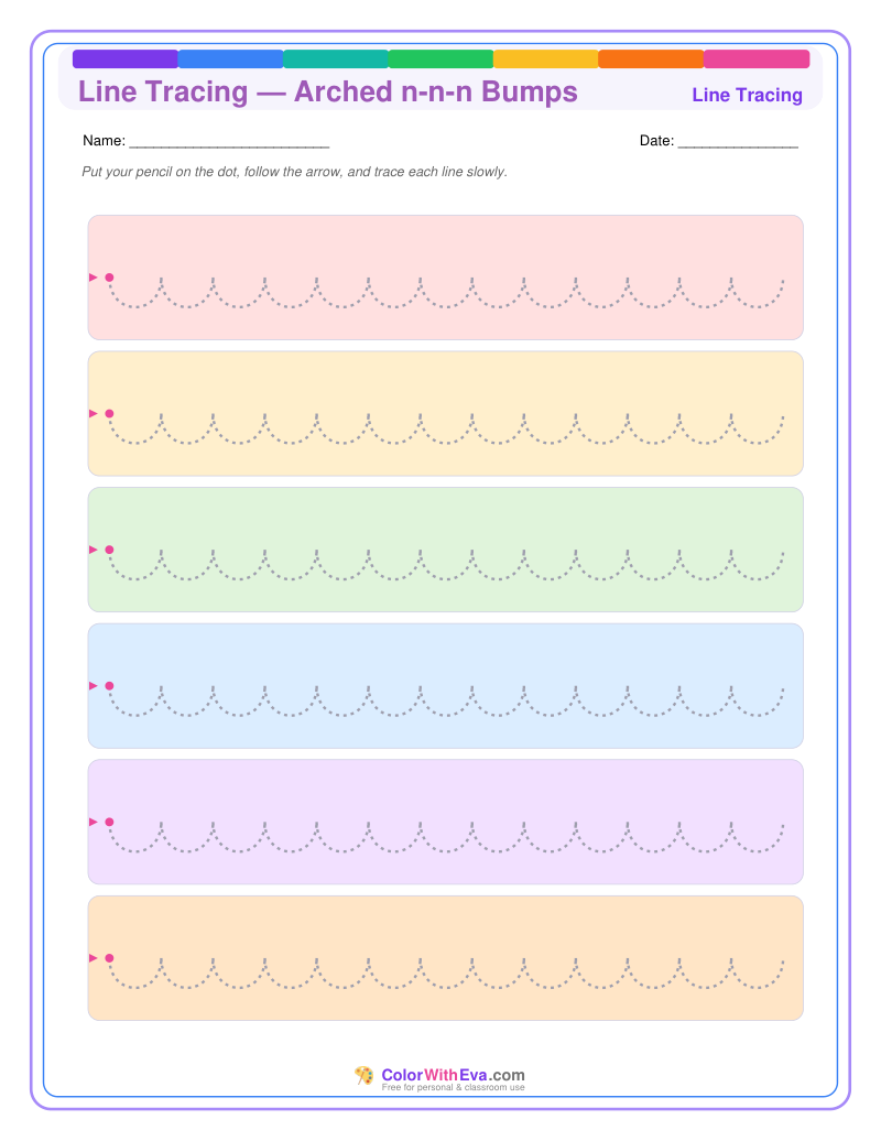Line Tracing — Arched n-n-n Bumps preview