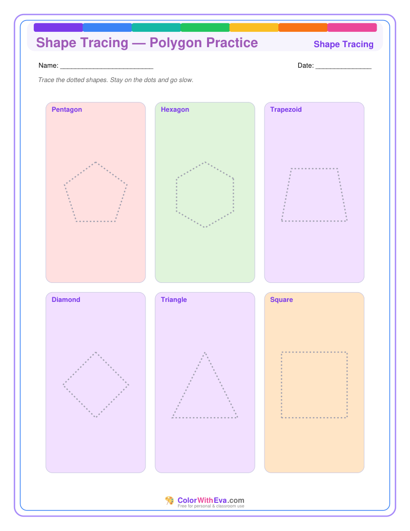 Shape Tracing — Polygon Practice preview